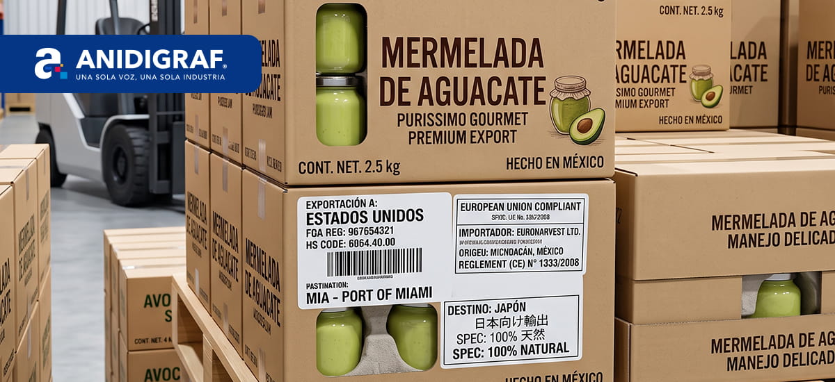 Soluciones de empaque para exportación diseñadas por la industria gráfica mexicana